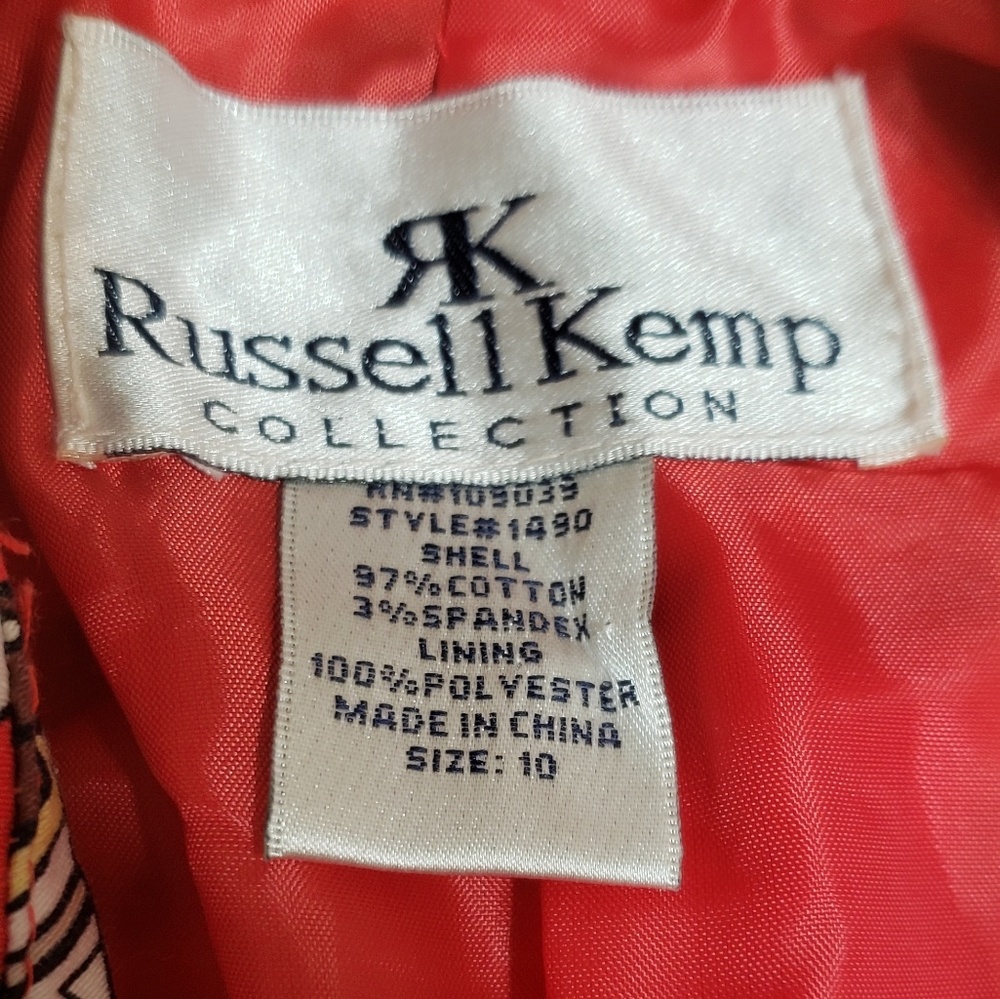 Pink and red floral jacket,  size 10 - Picture 4 of 4